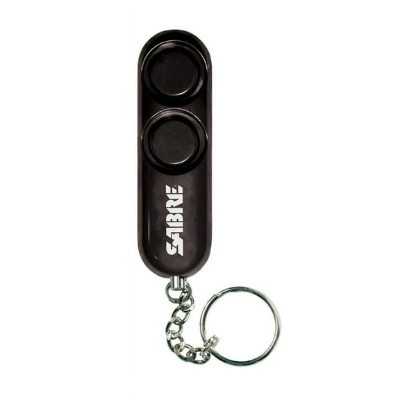 SABRE Personal Alarm with Key Ring, 120dB Alarm, Black