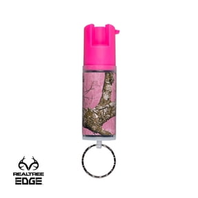 SABRE Realtree Edge Pepper Spray with Key Ring, Pink Camo Pattern, 1 Ct, New