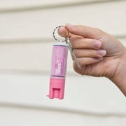 SABRE Red Pepper Spray, Police Strength, Pink Key Ring with 25 Bursts (Up to 5x Other Brands) & 10' (3m) Range