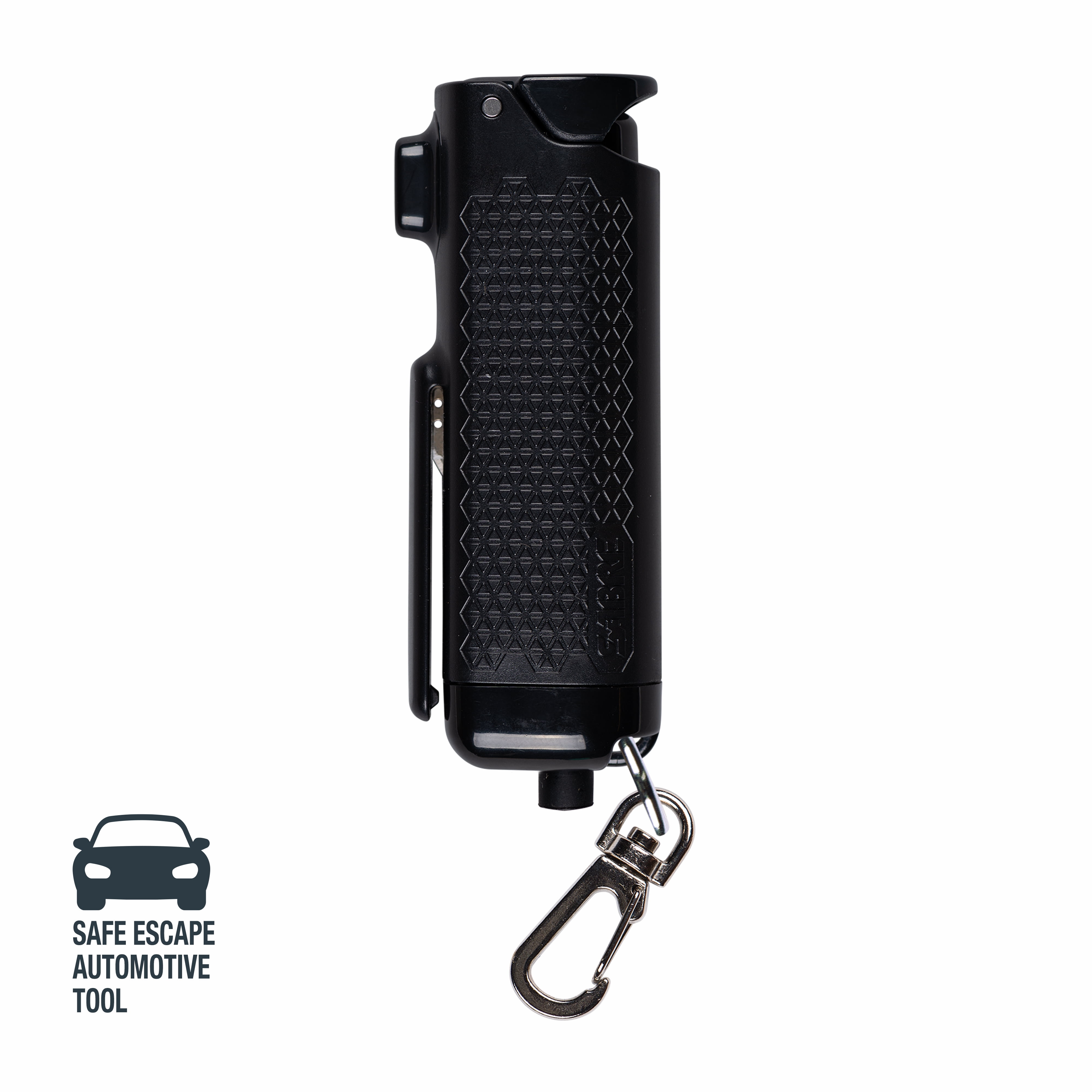 SABRE Safe Escape 3-in-1 Pepper Gel w/ Seat Belt Tool & Window Breaker, Pocket Pepper Sprays, Black