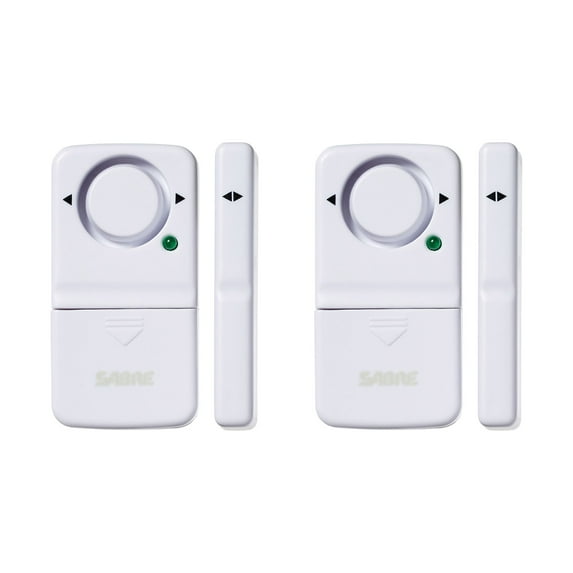 SABRE Wireless Home Security Door Window Burglar Alarm, 120 dB Siren
