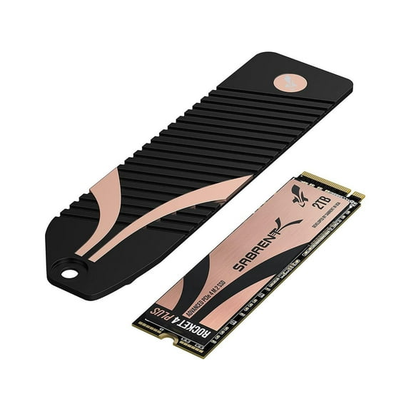 Sabrent Rocket 4 PLUS SB-RKT4P-PSHS-2TB 2 TB Solid State Drive - M.2 2280 Internal - PCI Express NVMe (PCI Express NVMe 4.0 x4) - Desktop PC, Gaming Console Device Supported - 1400 TB TBW - 7000 MB...