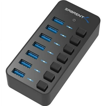 Sabrent USB De 4 Puertos 3.0 Hub Con Interruptores Individuales De Energía Y LEDs (HB-UM43 - Foto 6