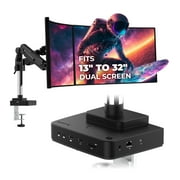 SABRENT Thunderbolt 4 Docking Station with Monitor Desk Mount, Gas-Lift Arm, 4 USB Ports, UHS-II Card Reader, Gigabit Ethernet, HDMI, DisplayPort, 8K/4K, VESA Mount for Monitors up to 32  DS-T4WA