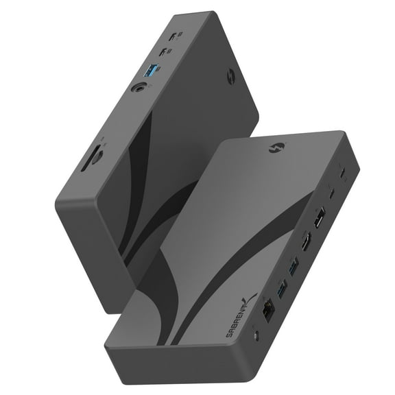 SABRENT Thunderbolt 4 Docking Station, TB4 Ports, 8K/4K, USB4 & TB3 Compatible, DP 1.4, HDMI 2.1, USB-C/USB-A Ports, Gigabit Ethernet, Audio Jack, SD/TF Card Reader, Windows/macOS/Linux (DS-T4MF)