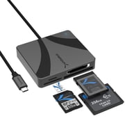 SABRENT USB-C Multi-Card Reader for CFexpress Type B, CFast 2.0, and microSD/SD cards CR-C4PM