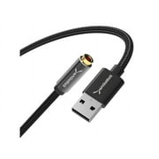SABRENT USB Type-A to 3.5mm Dual Function Audio Jack Active Adapter 20 Cable CB-UA35