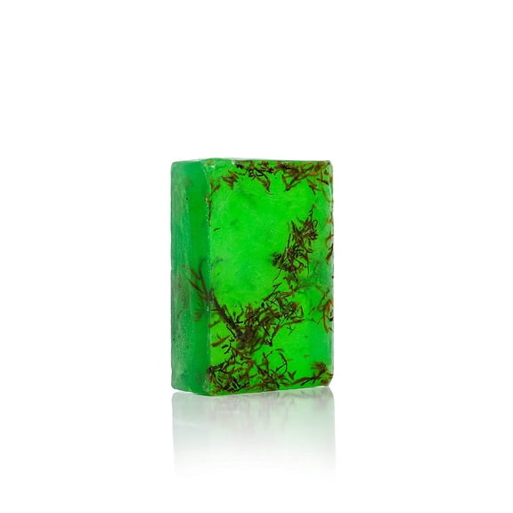 SABUN CO. Seaweed Glycerin Soap - 100% Handcrafted Spirulina Natural Bar Soap - Vegan, Moisturizing Face, Body & Hair Bar [4.23 oz - 120 gr]