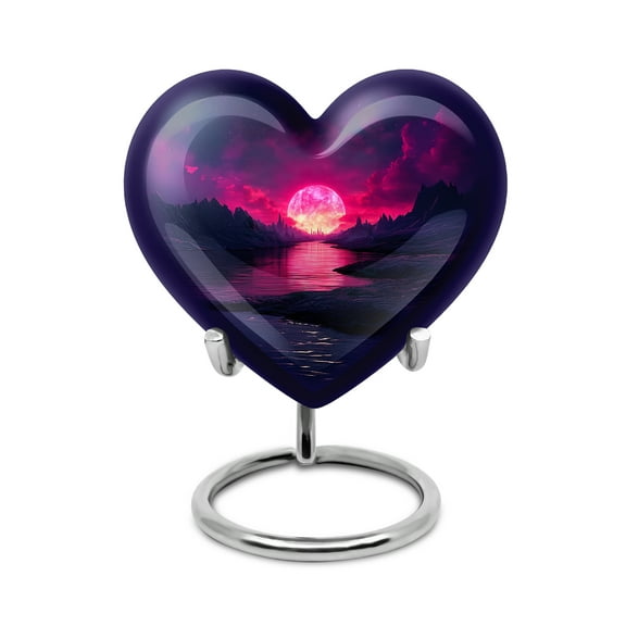 SABURIAL Beach Small Cremation Urns for Human Ashes Adult Man - Mini Burial Urn for Mom & Dad - Keepsake Funeral Urn - Little Urns for Ashes Adult Female - 3 Inch