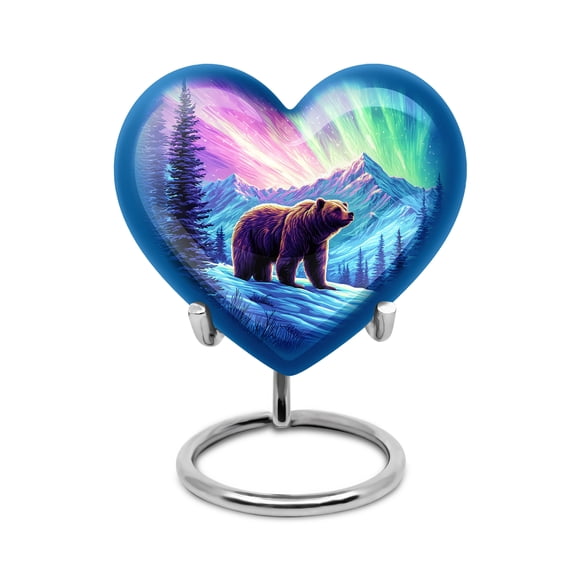 SABURIAL Bear Cremation Urns for Men & Women - Memorial Urn - 3 Inch - Pack of 1 - Keepsake for Ashes - Small Keepsake Urns - Decorative Urn for Adult Male & Female