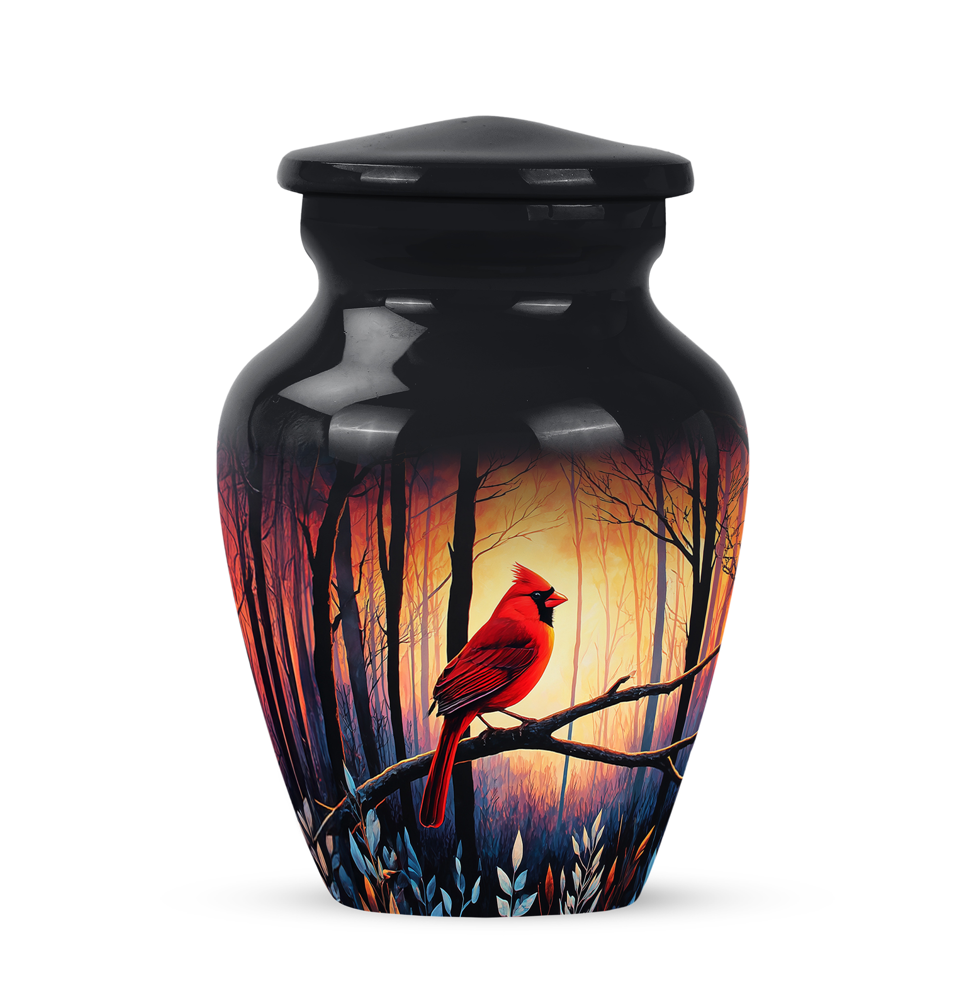 SABURIAL Cardinal Decorative Urns for Ash - Memorial Urns - 3 Inch - Pack of 1 - Cremation Keepsakes for Ashes - Ash Keepsake for Human - Small Urn for Human Ashes