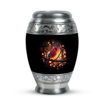 SABURIAL Cardinal Little Cremation Urns for Women - Keepsake Funeral Urn for Ashes Adult Male - Memorial Miniature Small Burial Urns for Human Ashes Adult Female - Decorative Urn - 3 Inch