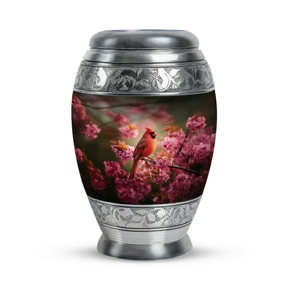 SABURIAL Cardinal Small Burial Urns for Human Ashes Adult Female - Keepsake Funeral Urns for Human Ashes Adult Man - Memorial Little Cremation Urn for Women - Decorative Urn - 3 Inch