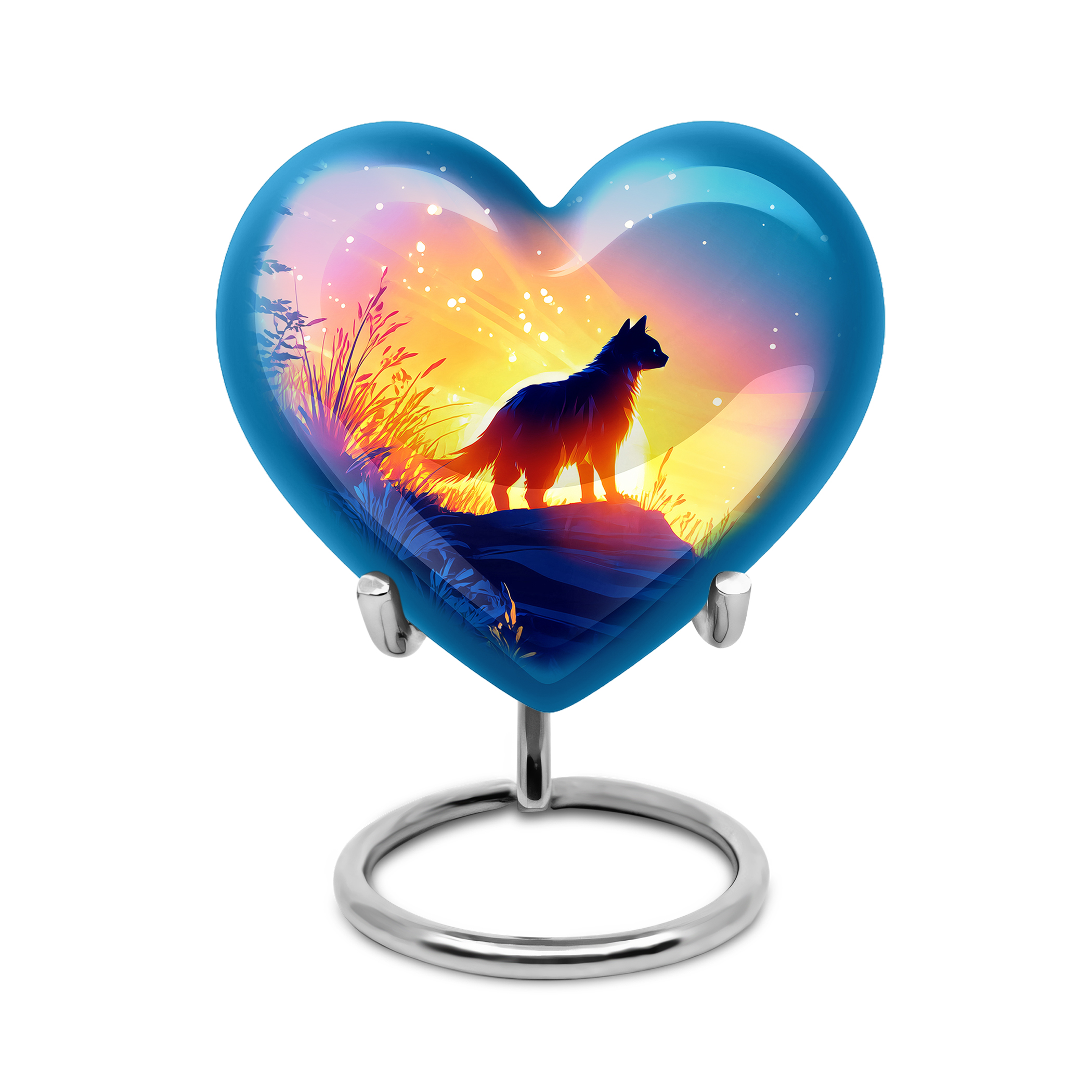 SABURIAL Cat Funeral Urns for Male & Female - Memorial Ashes for Adult - 3 Inch - Pack of 1 - Cremation Burial Urns - Human Remains Urn - Keepsakes Urn for Ashes