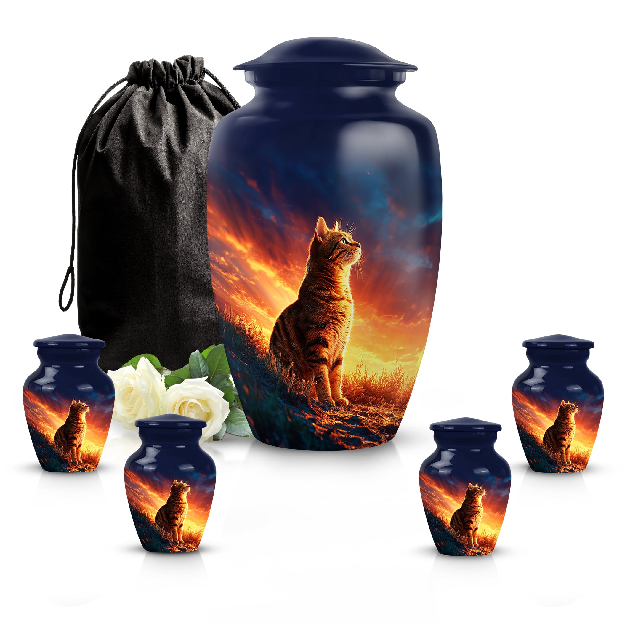 SABURIAL Cat Urn - Memorial Urn For Women Ashes - Cremation Urns For ...