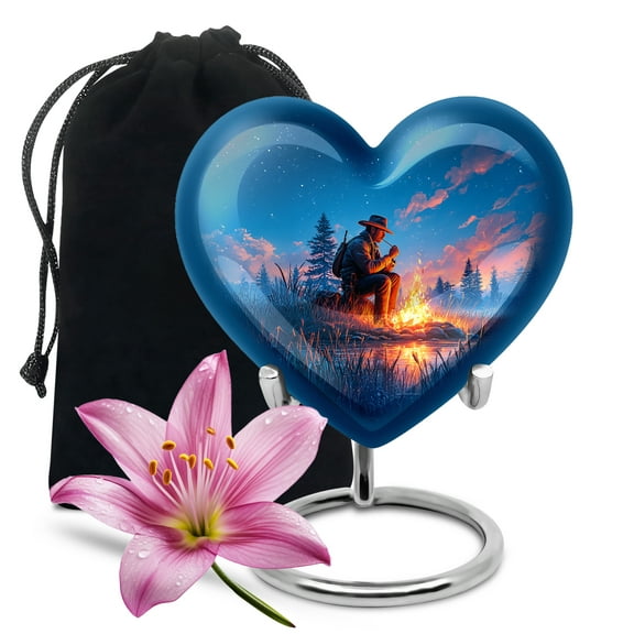 SABURIAL Cowboys Large Decorative Urn - Memorial Funeral Urns for Human Ashes Adult Female Mom - Decorative Cremation Urns for Ashes for Women & Men - 8 Inch