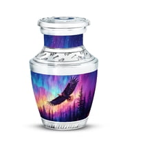 SABURIAL Eagle Urn - Little Urns For Funeral - Keepsake Urn For Ashes For Women - Mini Burial Urns For Mom & Dad - 3 Inch