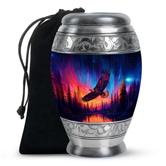 SABURIAL Eagle Urn - Memorial Urn For Funeral - Burial Urns For Human Ashes Adult Man - Decorative Urns - 10 Inch