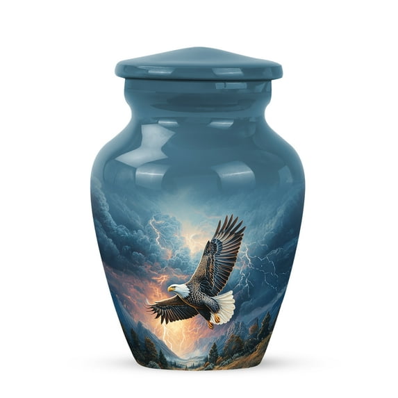 SABURIAL Eagle Urn - Mini Cremation Urn for Human Ashes Adult Man - Keepsake Burial Urns for Ashes Adult Women - Funeral Urns - 3 Inch