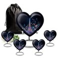 thumbnail image 1 of SABURIAL Eiffel Tower Urn - Beautiful Heartshape Small Keepsake Urn for Adult Female Ashes - Perfect Memorial Urns for Human Ash - Combo - 8 Inch Large & 3 Inch, 1 of 7