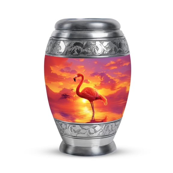 SABURIAL Flamingo Urn - Human Remains Urn For Mom & Dad - 3 Inch - Pack Of 1 - Funeral Decorative Ashes - Unique Urns - Decorative Urns For Male & Female