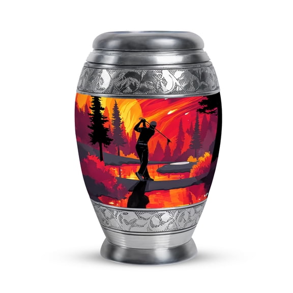 SABURIAL Golf Ball Urn - Cremation Keepsakes For Ashes - 3 Inch - Pack Of 1 - Miniature Urns - Funeral Urn For Men & Women - Mini Keepsake Urns