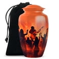 thumbnail image 1 of SABURIAL Guitar Urn - Cremation Urn for Human - 10 Inch - Large with Velvet Bag - Burial Ashes Urns - Adult Large Urns for Male & Female - Human Remains for Mom & Dad, 1 of 7