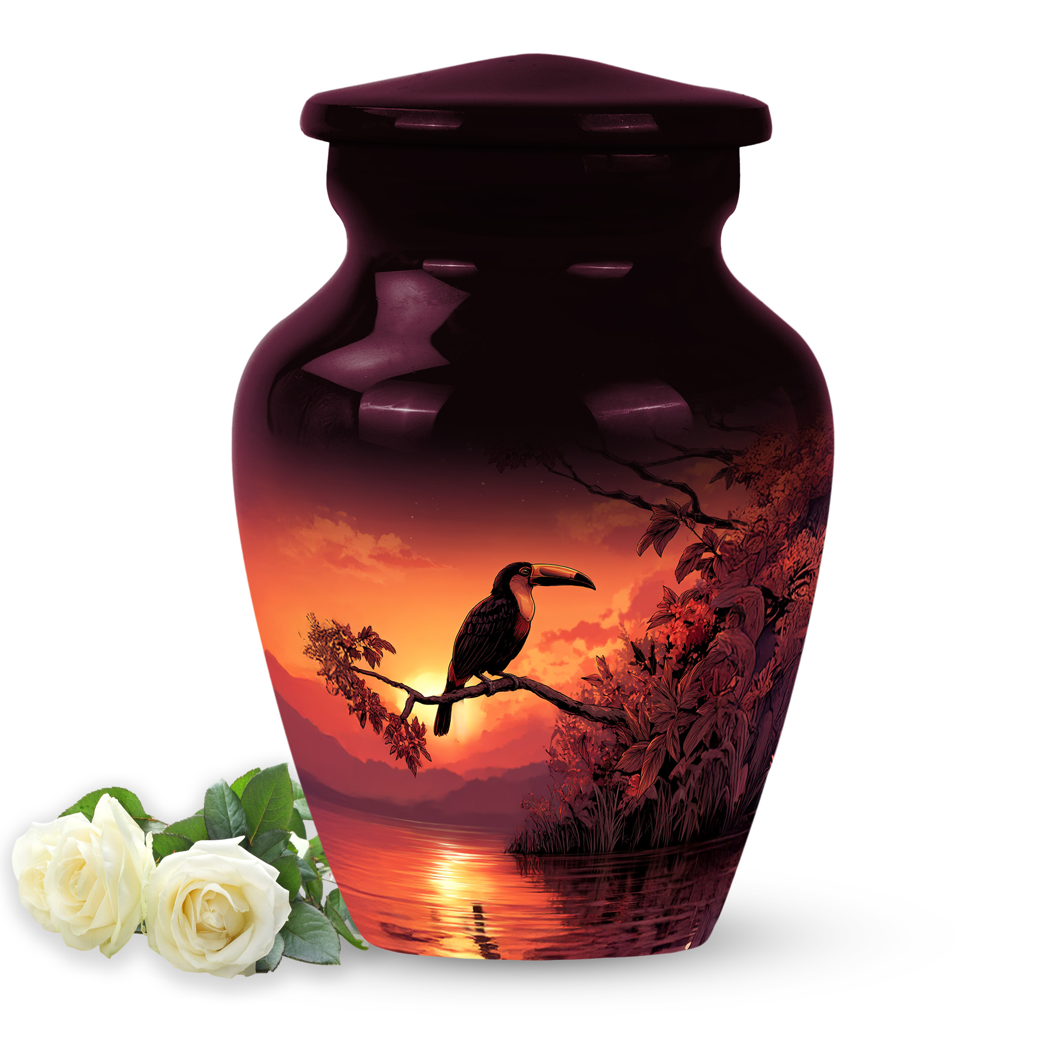 SABURIAL Hornbill Urn - Funeral Cremation Urn For Male Ashes ...