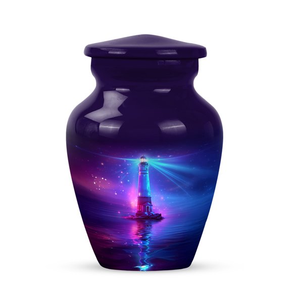 SABURIAL Lighthouse Urn - Burial Urn for Human - 3 Inch - Pack of 1 - Cremation Urns for Adult - Decorative Urns for Ashes - Memorial Ashes for Human