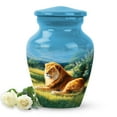 thumbnail image 1 of SABURIAL Lion Urn - Mini Cremation Urn For Human Ashes Adult Female - Little Funeral Urns For Ashes For Women - Keepsake Burial Urns For Male - 3 Inch, 1 of 7