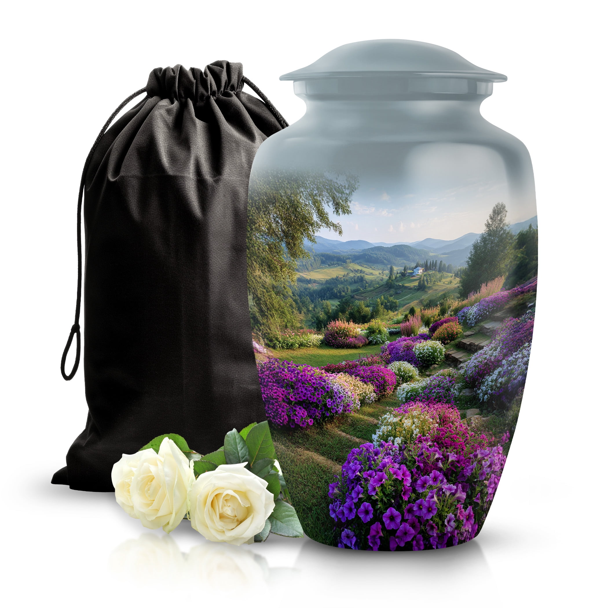 SABURIAL Petunia Beautiful Funeral Urn For Ash - Funeral Keepsake Urn ...