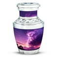 thumbnail image 1 of SABURIAL Purple Urn - Small Decorative Urn For Ashes For Women & Men - Miniature Cremation Urns For Female - 3 Inch, 1 of 7