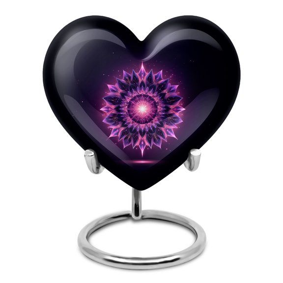 SABURIAL Purple Urn - Small Keepsake Cremation Urn For Ashes Adult Male & Female - Memorial Little Urns For Funeral - 3 Inch