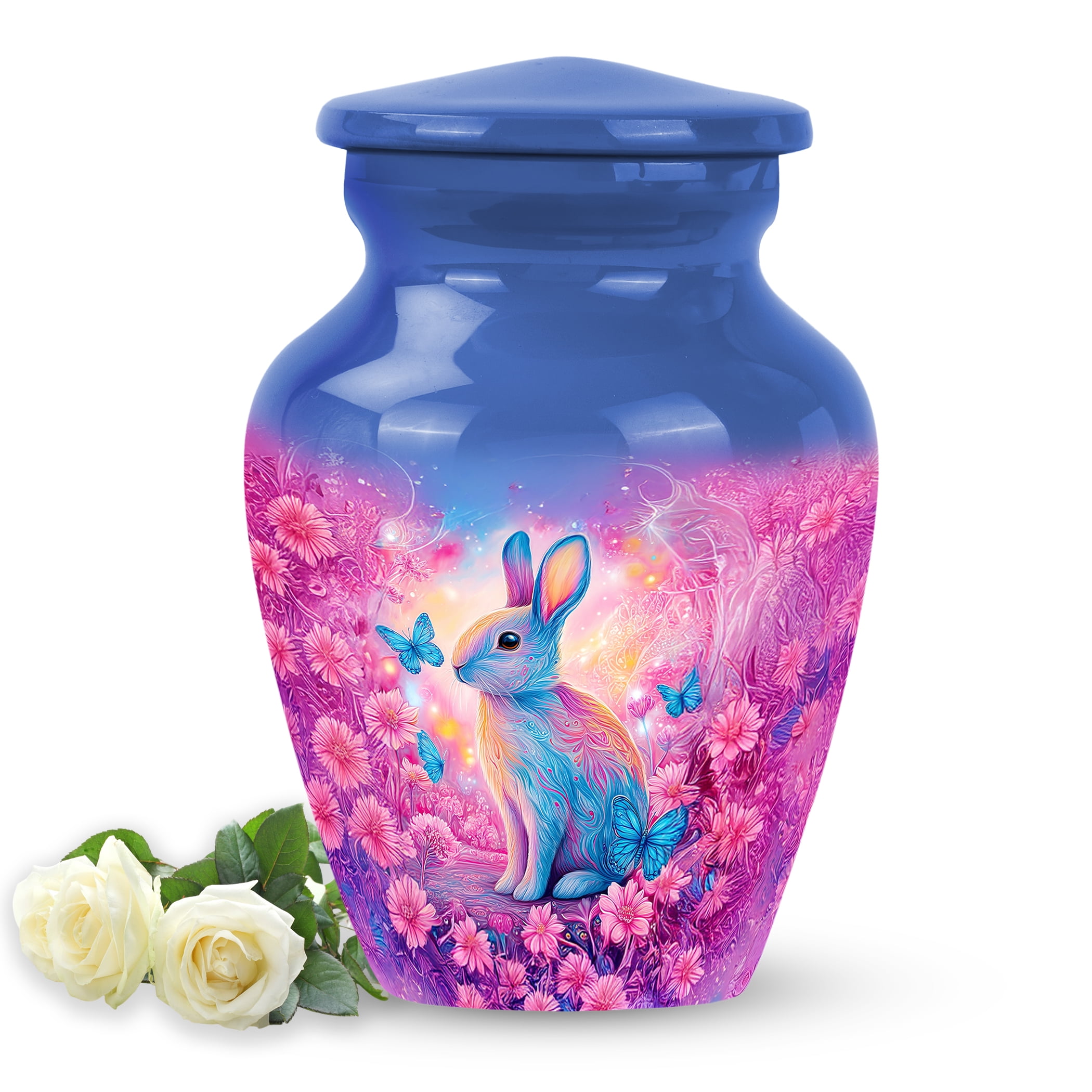 SABURIAL Rabbit Urn - Miniature Urn For Human Ashes - 3 Inch - Pack Of 1 - Burial Decorative For Mom & Dad - Keepsakes Urns For Ashes - Memorial Urns For Male & Female