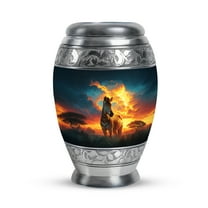 SABURIAL Zebra Urn - Small Keepsake Urns - 3 Inch - Pack Of 1 - Human Remains Urns For Mom & Dad - Ash Urn For Men & Female - Burial For Ashes