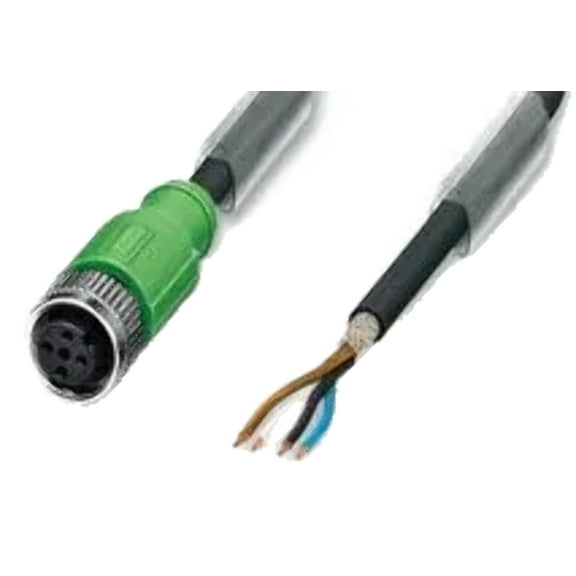 SAC-4P- 5,0-PUR/M12FS SCO Sensor Cable, PUR, M12 Sensor Straight 4 Position Receptacle, Free Ends, 5 m, 196.85 RoHS Compliant: Yes