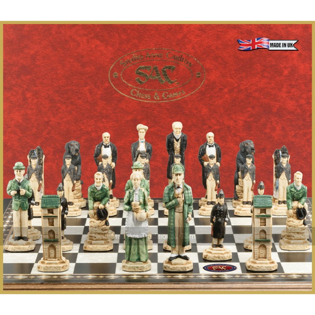 SAC Sherlock Holmes Chess Set, Hand-Painted (without board 