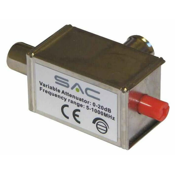 SAC - Variable Attenuator IEC 0-20dB 5-1000MHz Metal Housing