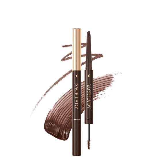 SACE LADY 2 in 1 Eyebrow Pencil & Eyebrow Gel, Dual-Ended Brow Pen & Eyebrow Brush for Fuller Brows, Fluffy & Precise, Waterproof Long-Lasting Eyebrow Pen for Women