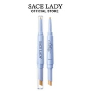 قلم إخفاء 2 في 1 بتغطية كاملة من SACE LADY، عصا إخفاء ثنائية الأطراف فائقة الدقة ومقاومة للماء للهالات السوداء والرؤوس السوداء وخفيفة الوزن ومقاومة للعرق