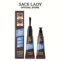 SACE LADY 24H Lock Eyebrow Gel, Waterproof Brow Gel Brown with Built-in Brush, Long-Lasting Natural Pigmented Eye Makeup for Women 0.2Fl Oz