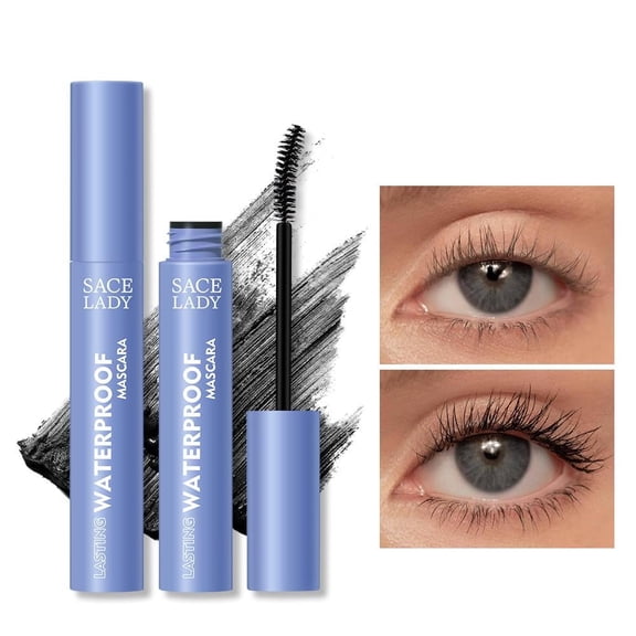 SACE LADY Black Mascara Waterproof Volume Lengthening Smudge-proof Eyelashes Eye Makeup 6g