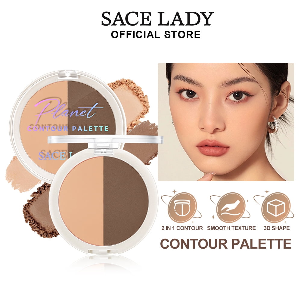 SACE LADY Contour Powder 2 in 1 Lasting Flawless Smooth Texture Contour