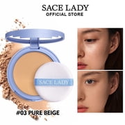 SACE LADY Waterproof Face Powder, Oil Control Finish, Cruelty-Free, 0.35 oz