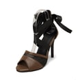 thumbnail image 1 of SACFOF Lace Up Heeled Sandals for Womens Strappy Heels Open Toe Tie Up Stiletto Heels Party Prom Dressy Sandals, 1 of 6