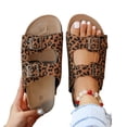 thumbnail image 1 of SACFOF Slide Sandals for Women with Soft Cork Footbed and Strap, Ladies Fashion Platform Slide Sandals Comfortable Slip On Style, 1 of 6