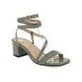 thumbnail image 1 of SACFOF Strappy Heels for Women Low Chunky Block Heel Dress Shoes Square Open Toe Ankle Strap Heeled Sandals, 1 of 3