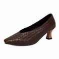 thumbnail image 1 of SACFOF Women's Kitten Heels Pumps - Pointed Toe Slip On Dress Shoes for Women, Comfortable Low Heel Work Shoes, 1 of 6