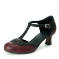 thumbnail image 1 of SACFOF Women's Low Heels Mary Jane Pumps - Adorable Vintage Shoes- Unique Round Toe Design with an Adjustable T Strap, 1 of 6