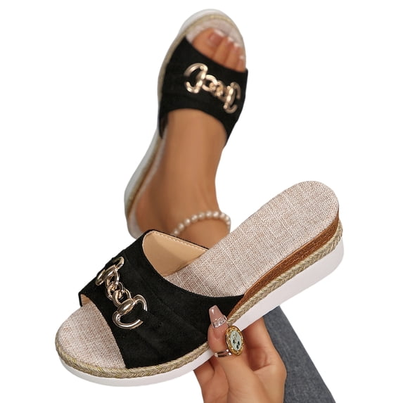 SACFOF Women's Orthopedic Platform Wedge Sandals with Ankle Strap Summer Dressy 2026 Boho Espadrille Sandals for Beach Travel